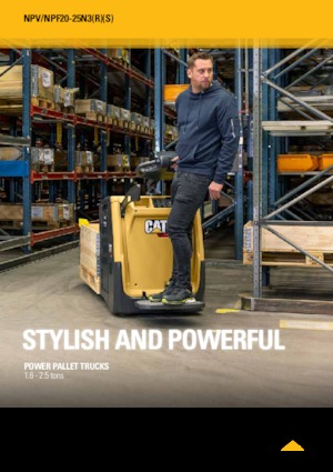 Transpaletas con plataforma elevadora Caterpillar NPV25N3