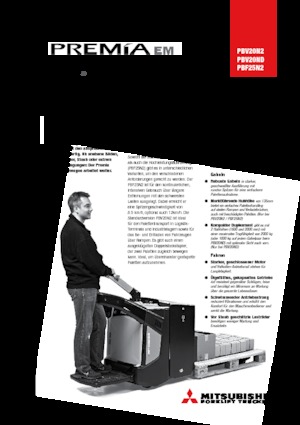 Transpaletas con plataforma elevadora Mitsubishi PBV20ND