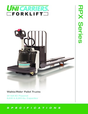 Transpaletas con plataforma elevadora UniCarriers RPX80B