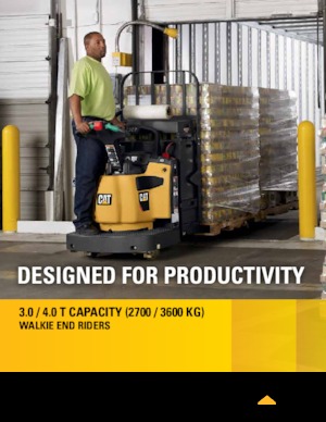 Transpaletas con plataforma elevadora Caterpillar WR30