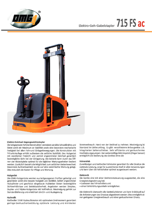 Apiladores de pie OMG 715 FS ac