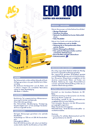 Apiladores de pie Stöcklin EDD 1001 Inox