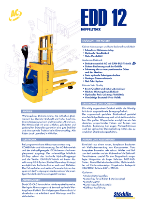 Apiladores de pie Stöcklin EDD 12