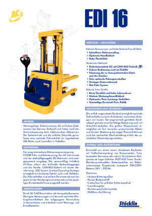 Apiladores de pie Stöcklin EDI 16