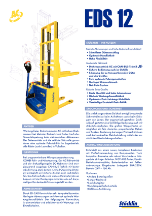 Apiladores de pie Stöcklin EDS 12