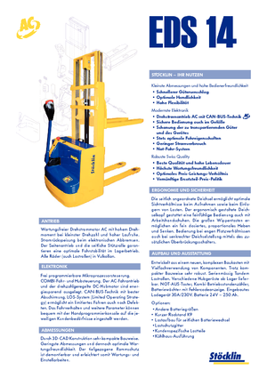 Apiladores de pie Stöcklin EDS 14