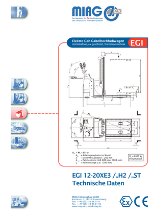 Apiladores de pie Miag EGI 12 XE 3