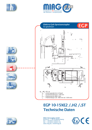 Apiladores de pie Miag EGP 10 XE 2
