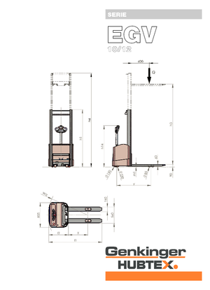 Apiladores de pie Genkinger EGV 12/16