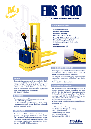 Apiladores de pie Stöcklin EHS 1600