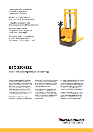 Apiladores de pie Jungheinrich EJC 112