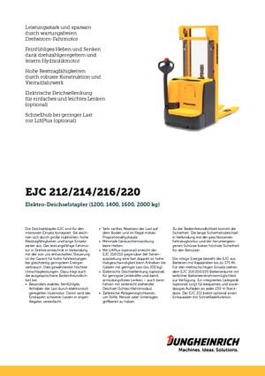 Apiladores de pie Jungheinrich EJC 216