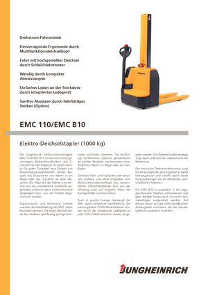 Apiladores de pie Jungheinrich EMC B10