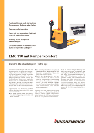 Apiladores de pie Jungheinrich EMC 110 RK