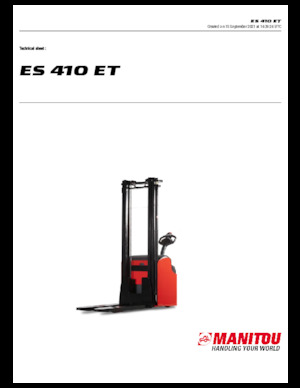 Apiladores de pie Manitou ES 412 ET