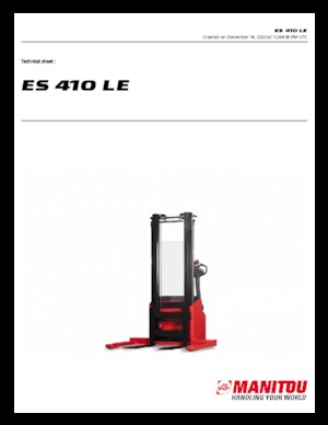Apiladores de pie Manitou ES 410 LE