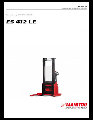 Apiladores de pie Manitou ES 412 LE