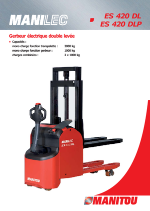 Apiladores de pie Manitou ES 420 DLP