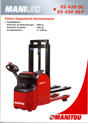 Apiladores de pie Manitou ES 420 DLP
