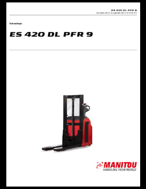 Apiladores de pie Manitou ES 420 DL PFR 9
