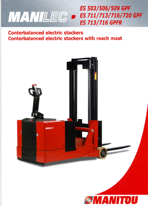 Apiladores de pie Manitou ES 509 GPF