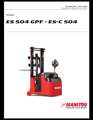 Apiladores de pie Manitou ES 504 GPF