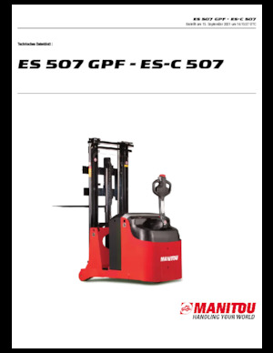 Apiladores de pie Manitou ES 507 GPF