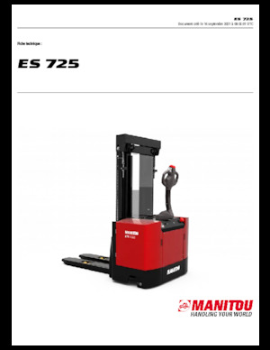 Apiladores de pie Manitou ES 725
