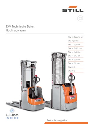 Apiladores de pie Still EXV 14 C