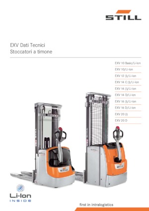 Apiladores de pie Still EXV 14 C