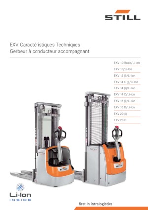 Apiladores de pie Still EXV 14 D