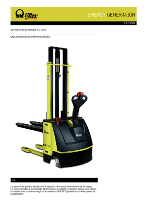 Apiladores de pie PRAMAC Lifter FX 12/29