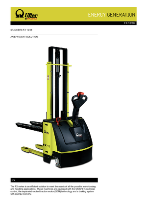 Apiladores de pie PRAMAC Lifter FX 12/38