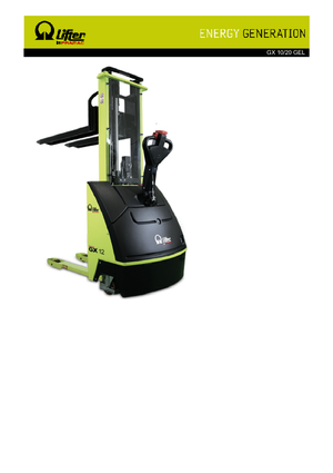 Apiladores de pie PRAMAC Lifter GX 10/20 GEL