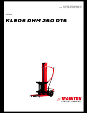 Apiladores de pie Manitou Kleos DHM 250 D15