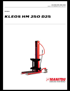 Apiladores de pie Manitou Kleos HM 250 D25
