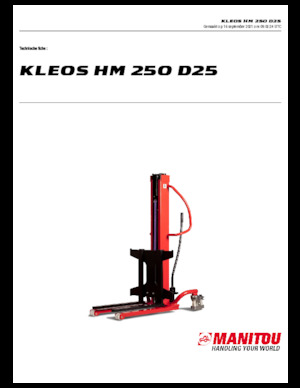 Apiladores de pie Manitou Kleos HM 250 D25