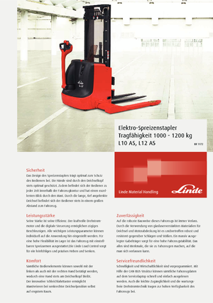 Apiladores de pie Linde L10AS 1912 E
