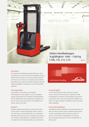 Apiladores de pie Linde L 10 B