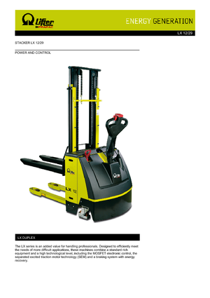 Apiladores de pie PRAMAC Lifter LX 12/29