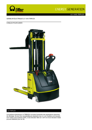 Apiladores de pie PRAMAC Lifter LX 14/45 Triplex