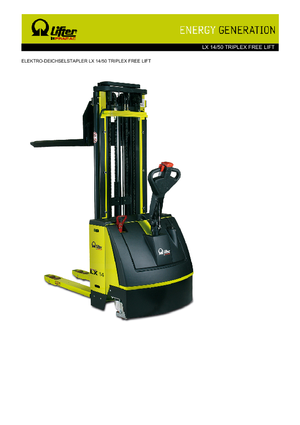 Apiladores de pie PRAMAC Lifter LX 14/50 Triplex-Free Lift