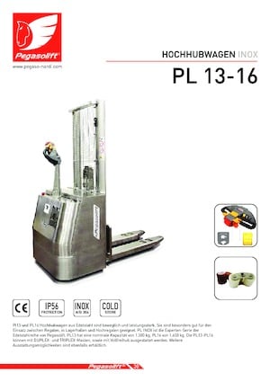Apiladores de pie Pegasolift PL 16 Inox 