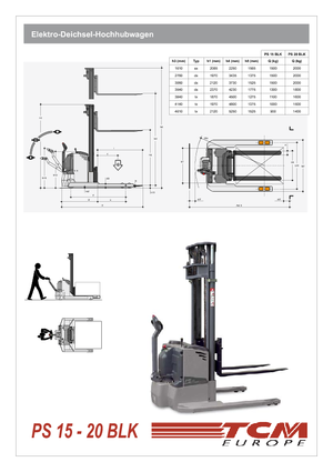Apiladores de pie TCM PS 15 BLK