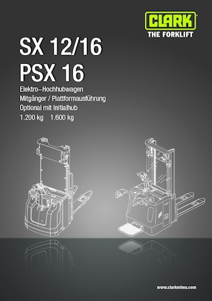 Apiladores de palets con plataforma elevadora Clark PSX 16
