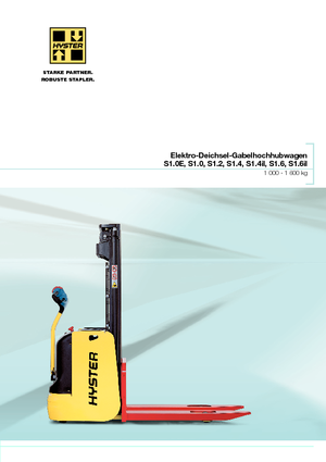 Apiladores de pie Hyster S1.6IL