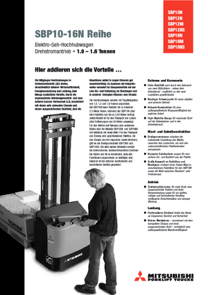 Apiladores de pie Mitsubishi SBP12N2