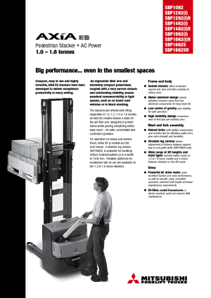 Apiladores de pie Mitsubishi SBP12N2iR