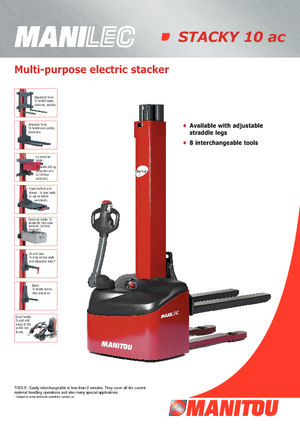 Apiladores de pie Manitou Stacky FR-D 28