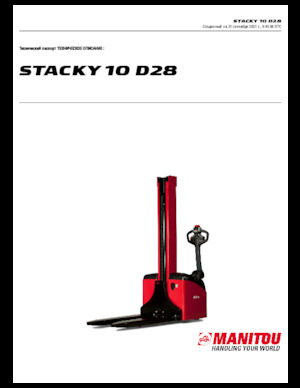 Apiladores de pie Manitou Stacky 10 D28